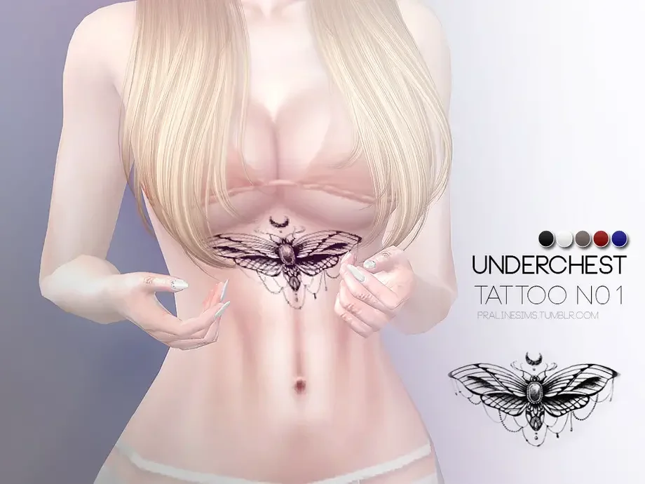Underchest Sims 4 Tattoo CC 35 Best Sims 4 Tattoos Mods & CC