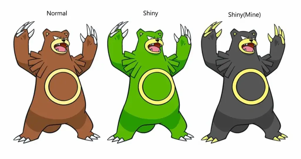 Ursaring 21 Best Green Shiny Pokémon