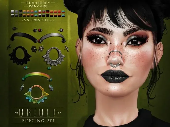 bridle piercing set at blahberry pancake 5d8961a7a0608 35 Best Sims 4 Piercings CC & Mods