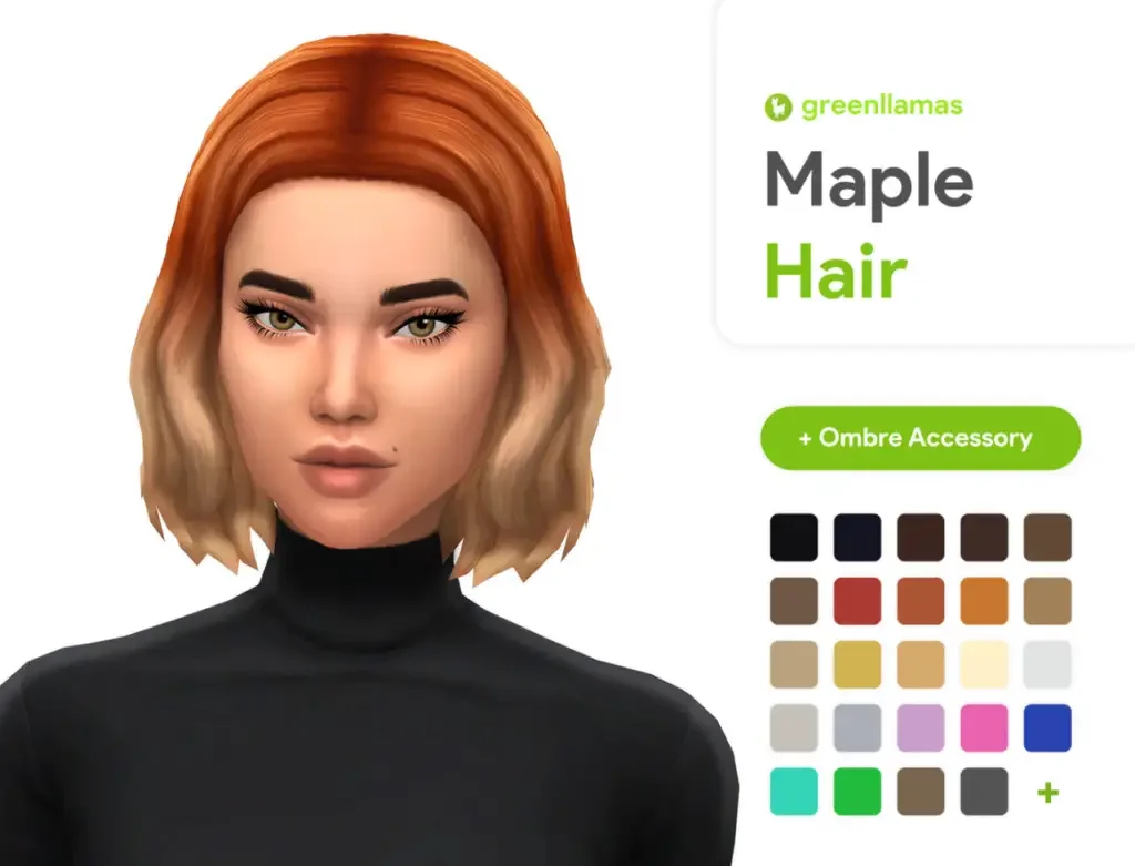 maple 20 Sims 4 Short Female Hairstyles CC & Mods