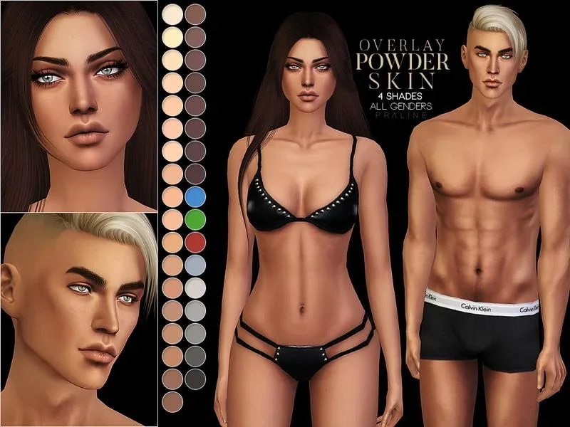 ps powder skin overlay 1 33 Best Sims 4 Skin Overlay Mods & CC