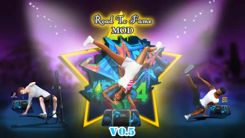 road to fame mod v 0.5 thumbnail background2 1920x1080 1 Sims 4: Road to Fame Mod Guide & Download