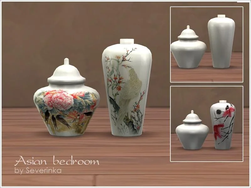 two asian vases 29 Best Asian CC & Mods for The Sims 4