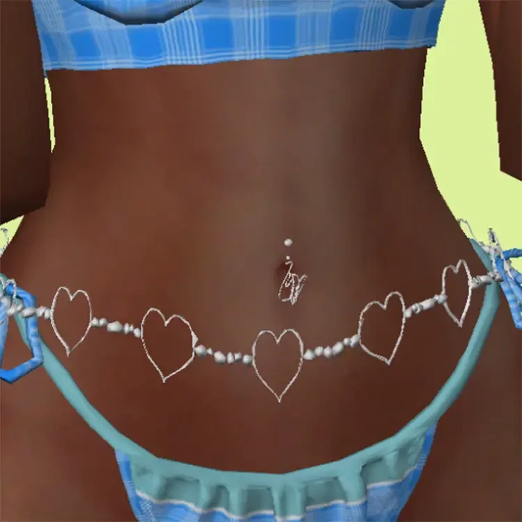 04 belly chain tummy ring sims4 cc 10 Sims 4 Belly Rings & Belly Button Piercings CC