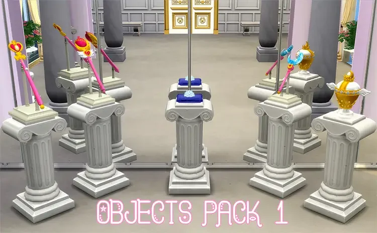 05 sailor moon objects pack sims4 cc 10 Best Sims 4 Sailor Moon CC & Mods