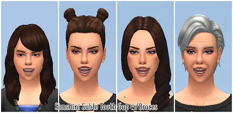 05 subtle gap sims 4 cc screenshot 18 Best Sims 4 Custom Teeth Mods & CC Packs