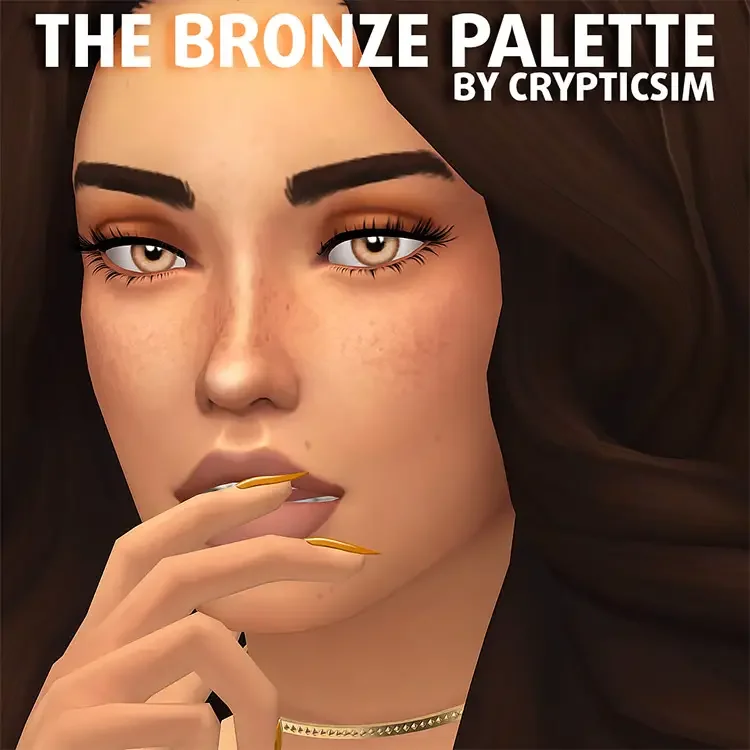 05 the bronze palette sims 4 25 Best Sims 4 Makeup CC Packs & Mods