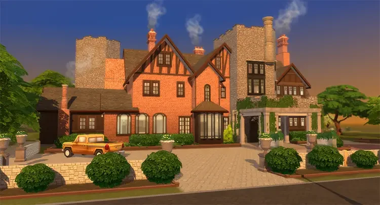 07 bisham manor sims4 cc 1 50 Best Sims 4 Houses & Lot Mods 