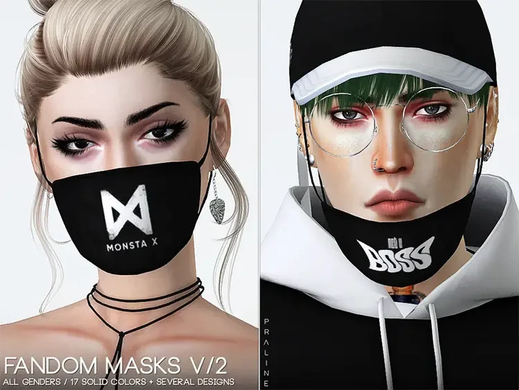 08 fandom masks v2 sims4 cc 15 Best Sims 4 Face Mask CC