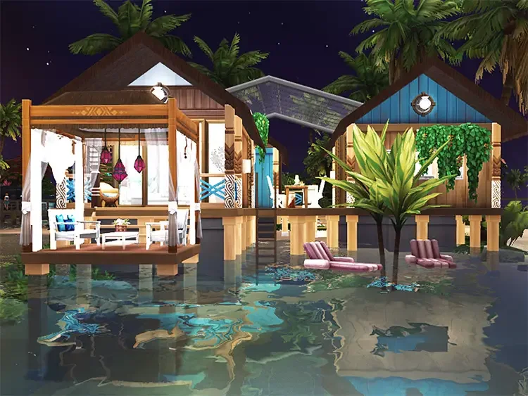 10 yasha by rirann cc sims4 15 Best Sims 4 Beach House Lots CC & Mods