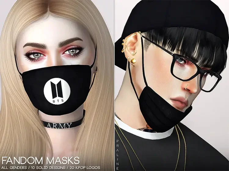 11 fandom face masks v1 sims4 cc 15 Best Sims 4 Face Mask CC