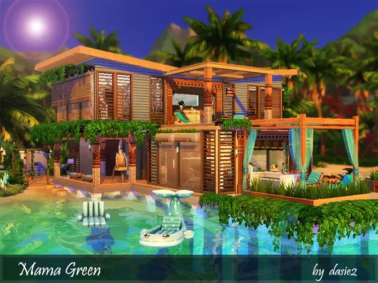 13 mama green by dasie2 sims 4 cc 15 Best Sims 4 Beach House Lots CC & Mods