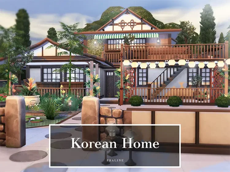 15 korean home sims4 cc 1 50 Best Sims 4 Houses & Lot Mods 