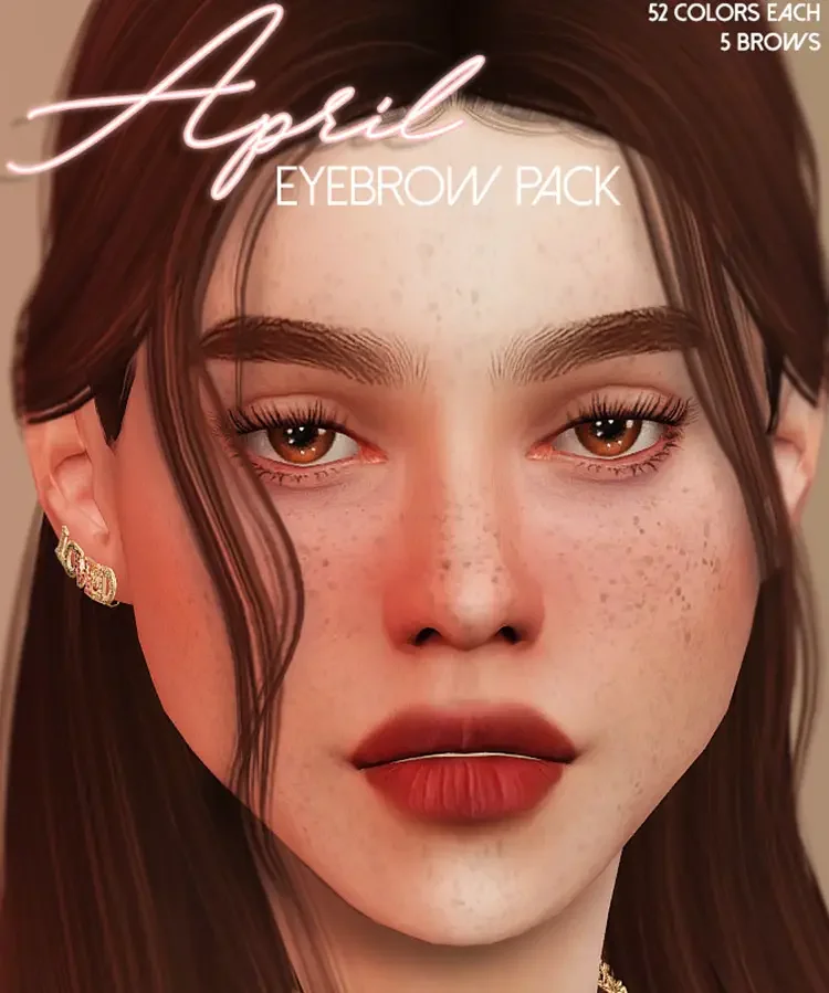 20 april eyebrow pack sims 4 25 Best Sims 4 Makeup CC Packs & Mods