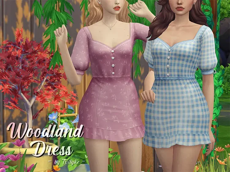 22 woodland dress sims4 cc 21 Best Sims 4 Cottagecore CC