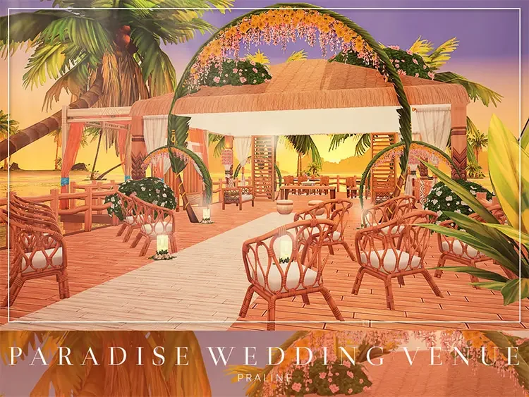 28 paradise wedding venue lot sims4 50 Best Sims 4 Houses & Lot Mods 