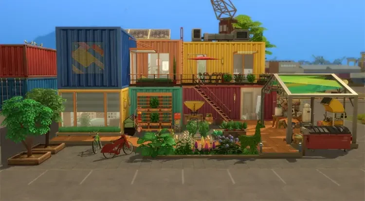 40 stacked containers sims4 cc 50 Best Sims 4 Houses & Lot Mods 