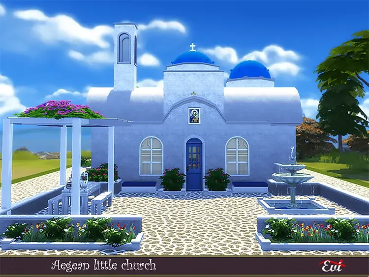 41 aegean church sims4 lot 50 Best Sims 4 Houses & Lot Mods 