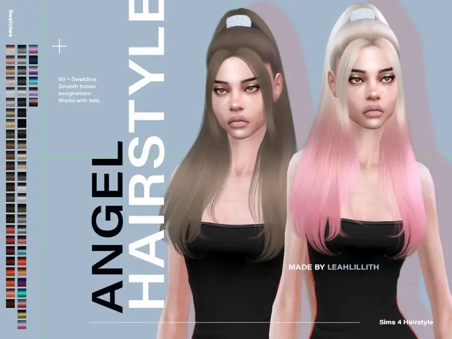 Angel Hair 18 Best Sims 4 Ariana Grande CC