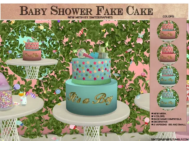 Baby Shower Fake Cake 16 Best Sims 4 Baby Shower Mods & CC