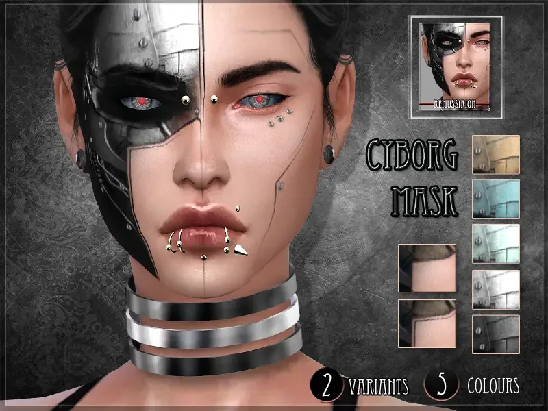 Cyborg Mask 15 Best Sims 4 Robot, Android & Cyborg CC & Mods