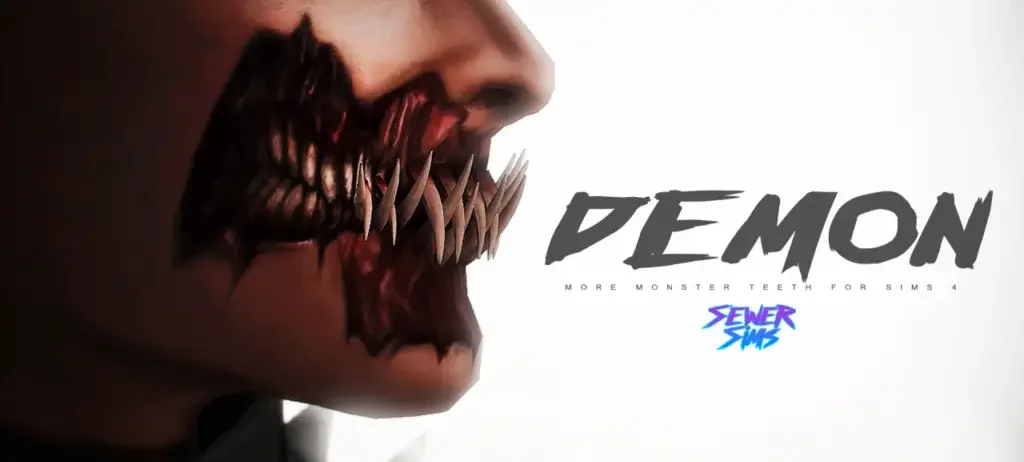 Demon Teeth 16 Best Sims 4 Demon CC & Mods