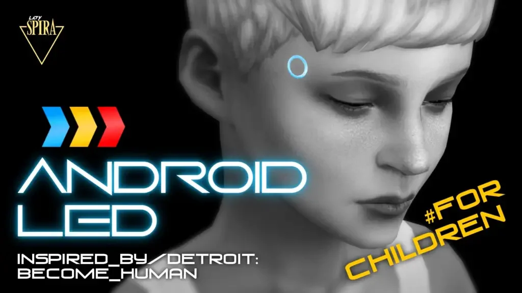 Glowing Android LEDs for Children 15 Best Sims 4 Robot, Android & Cyborg CC & Mods