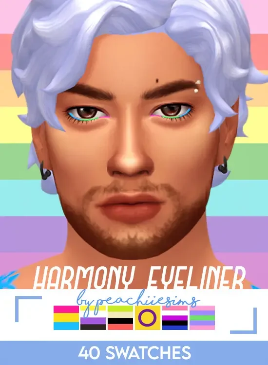 Harmony Eye Liner. 18 Best Sims 4 Pride CC & LGBT Mod Packs