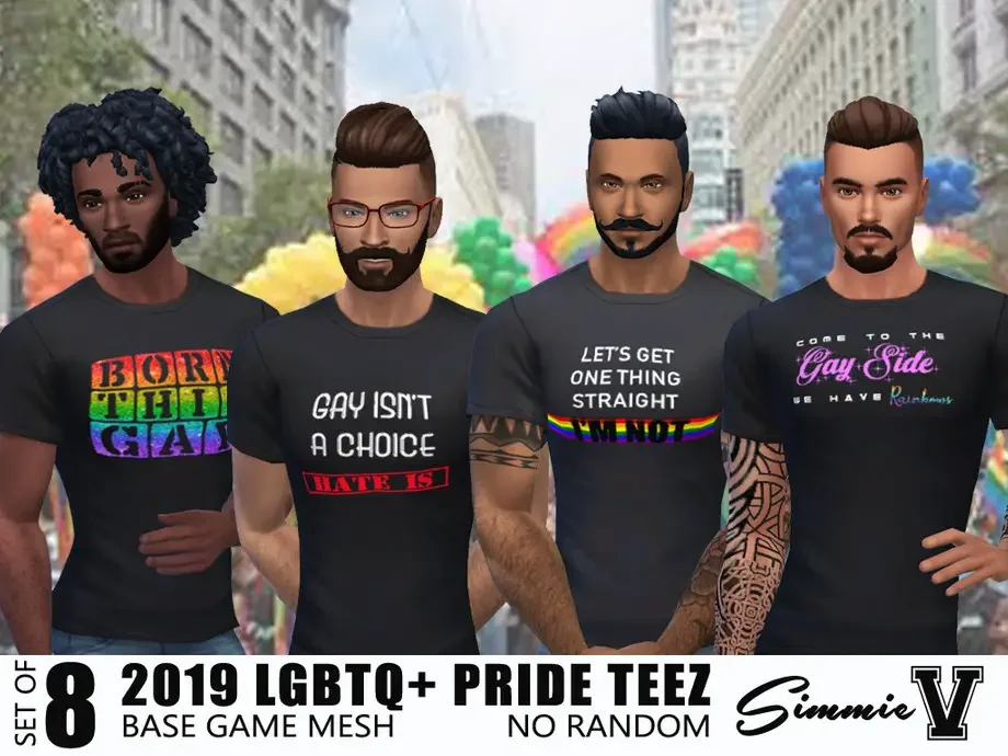 LGBTQ 2019 Pride Shirts 18 Best Sims 4 Pride CC & LGBT Mod Packs