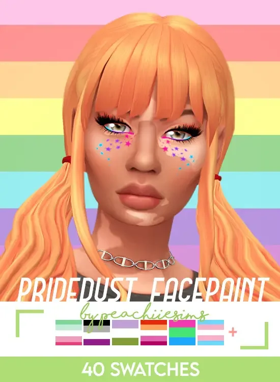 Pride Face Paint 18 Best Sims 4 Pride CC & LGBT Mod Packs