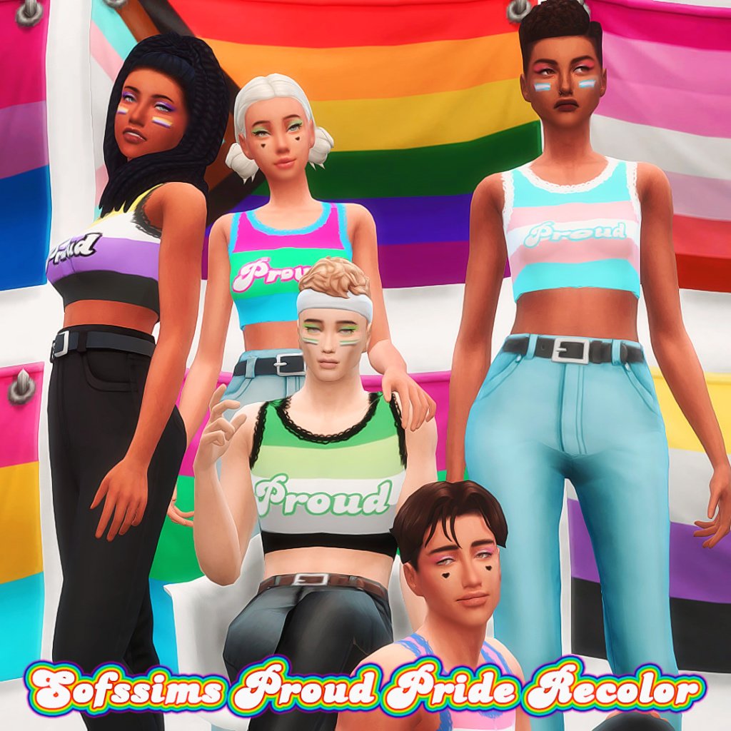 Proud Pride Recolor 18 Best Sims 4 Pride CC & LGBT Mod Packs
