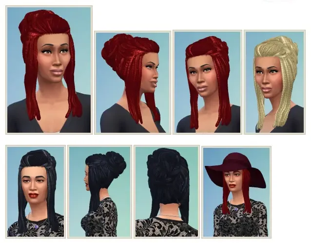Rasta Bun 18 Best Sims 4 Dreadlocks Hair CC