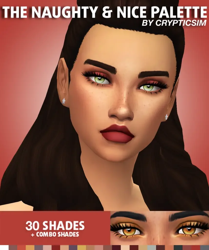 Sims 4 Modern Renaissance Eyeshadow Palette by crypticsim 1 25 Best Sims 4 Makeup CC Packs & Mods
