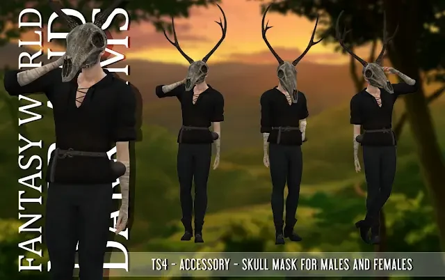 Skull Mask 16 Best Sims 4 Demon CC & Mods