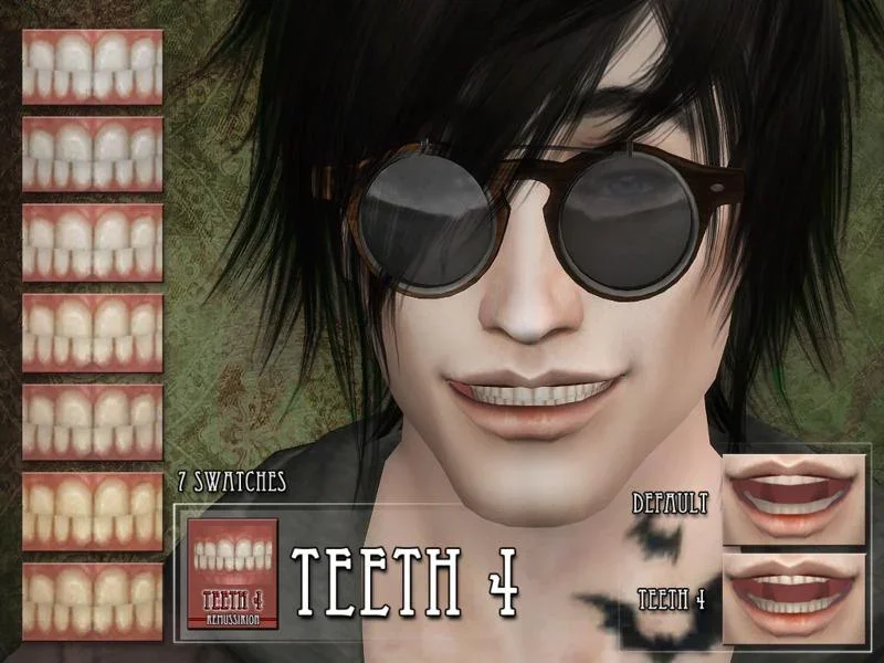 teeth 04 18 Best Sims 4 Custom Teeth Mods & CC Packs
