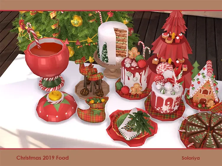 10 christmas 2019 food set cc 21 Best Sims 4 Christmas Mods & CC Packs