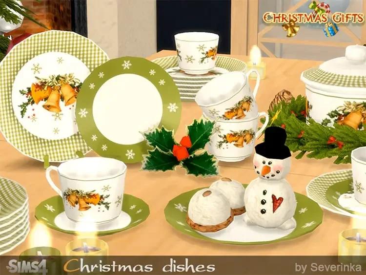 17 christmas dishes plates sims4 cc 21 Best Sims 4 Christmas Mods & CC Packs