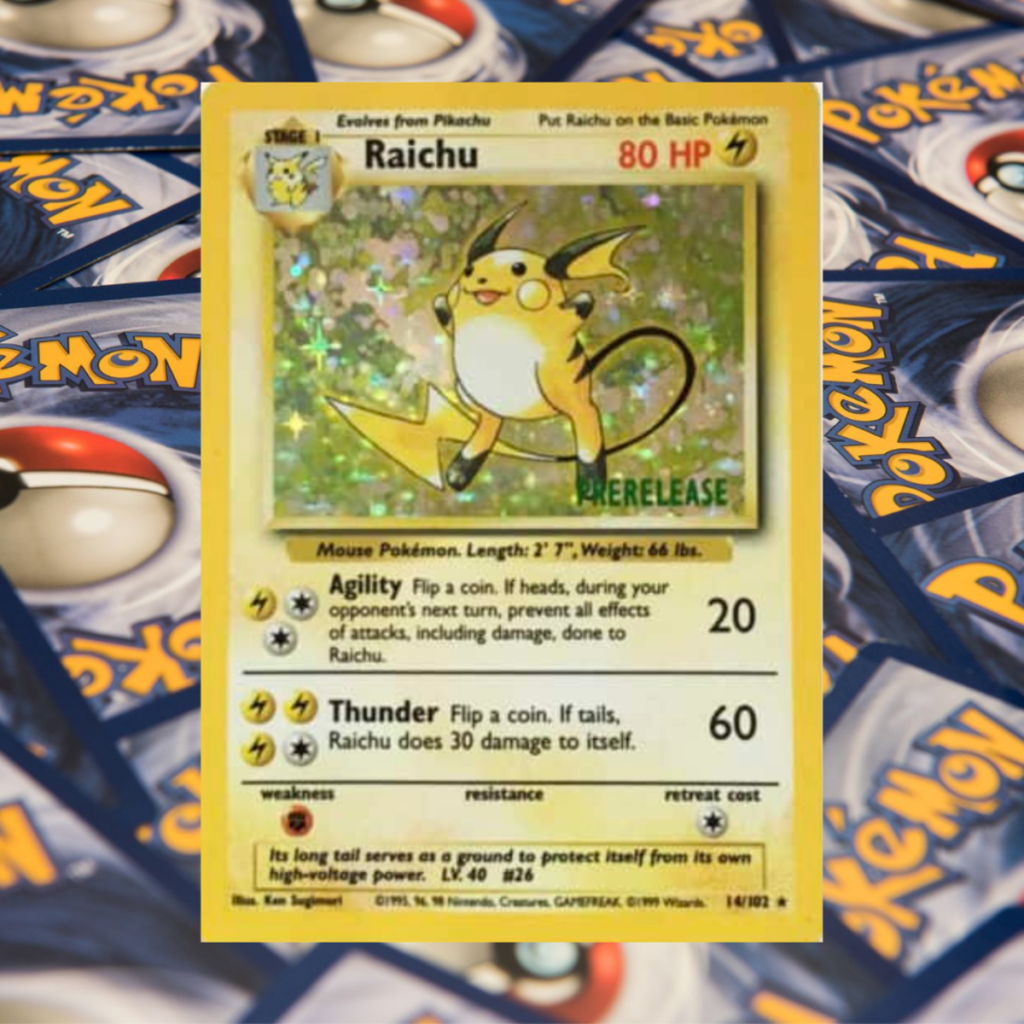 Pre Release Raichu 27 Rarest Pokemon Cards of All Times