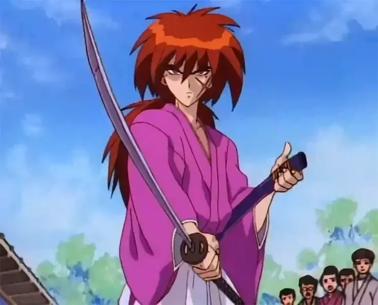 01 rurouni kenshin anime screenshot 21 Best Martial Arts Anime of All Time
