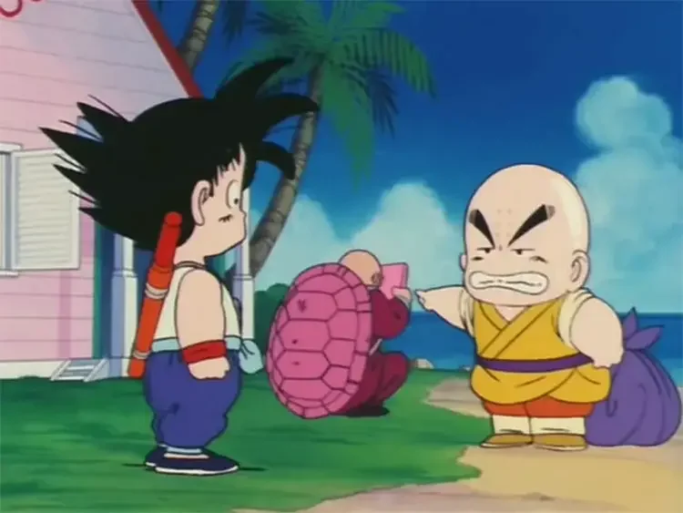 15 dragonball 1986 krillin goku 21 Best Martial Arts Anime of All Time