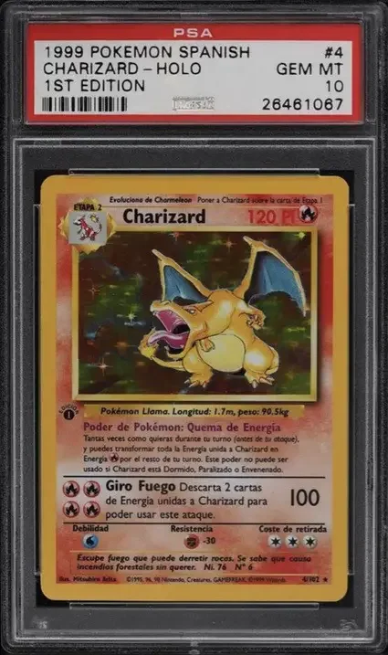 1999 Pokemon Spanish First Edition Holographic Charizard Card 18 Most Valuable Charizard Cards From Pokemon