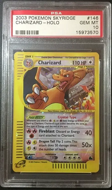 2003 skyridge holographic charizard psa 10 18 Most Valuable Charizard Cards From Pokemon
