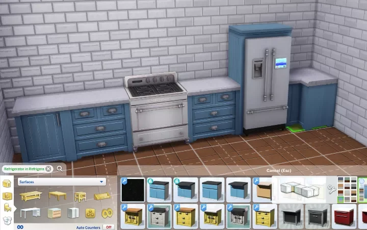 Sims 4 round counters Sims 4: How to Make Half Cabinets?