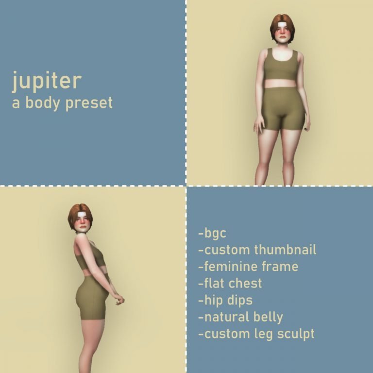 body preset for sims 4 jupiter 768x768 1 32 Best Sims 4 Body Presets
