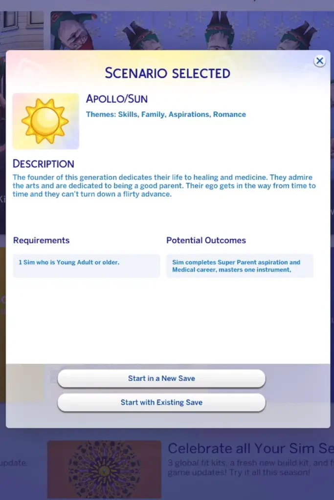 greek god challenge sims 4 custom scenario 683x1024 1 Sims 4: Best Scenario Mods to Download (Ultimate List)