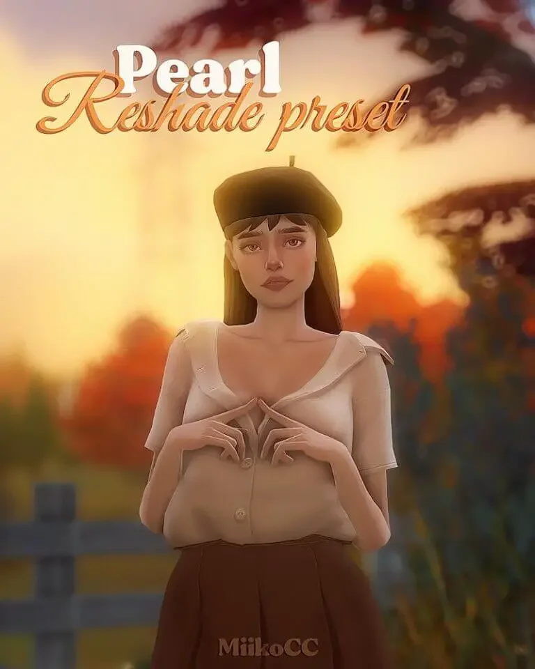 pearl sims 4 reshade preset 768x960 1 25 Best Sims 4 ReShade Presets For Great Graphics