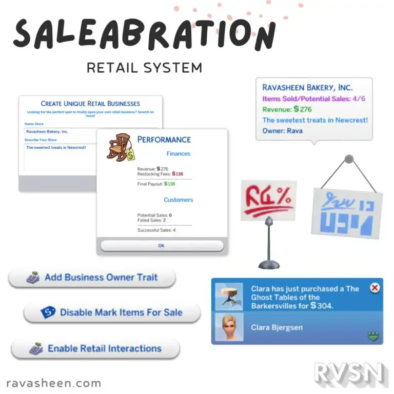 ravasheen saleabration retail system mod 18 Best Ravasheen Mods & CC in Sims 4