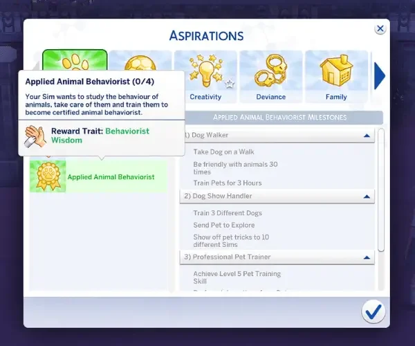 sims 4 animal aspiration 1 38 Best Sims 4 Aspiration Mods