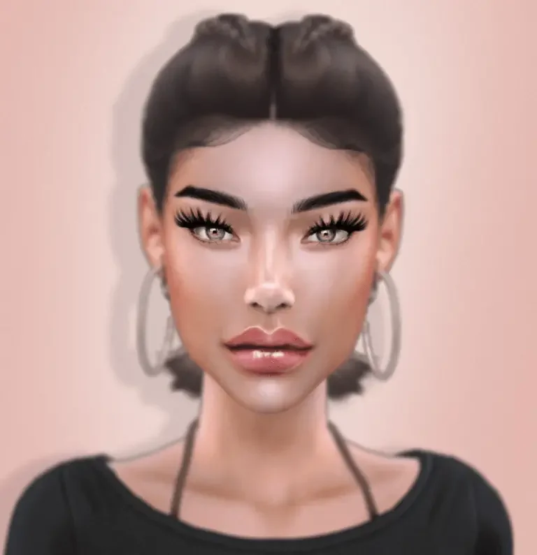 sims 4 baddie eyelashes 768x795 1 27 Best Eyelash CC and Mods for Sims 4