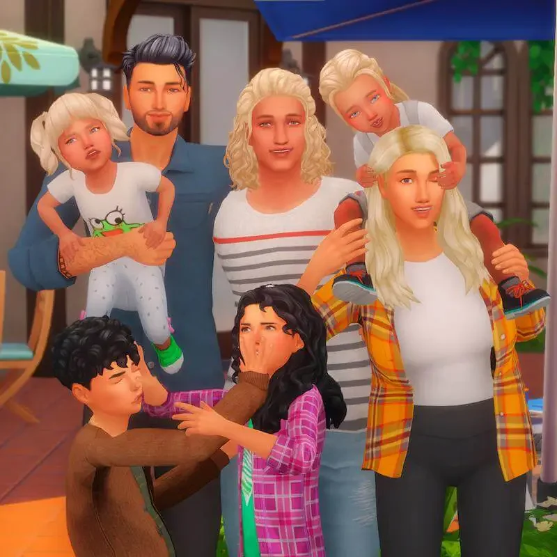sims 4 family portrait pose 1 35 Best Sims 4 Family Pose Packs